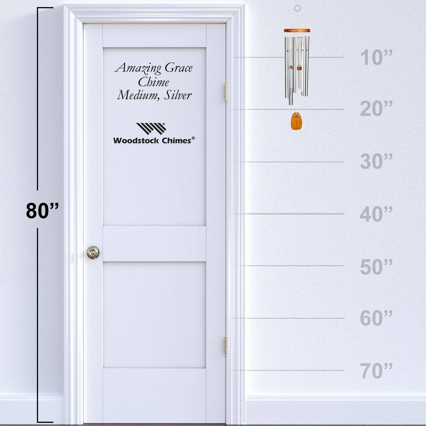 Amazing Grace® Chime - Medium, Silver 24"