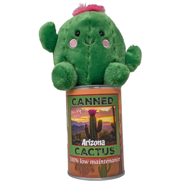 Prickly Pete the Canned Cactus Stuffy