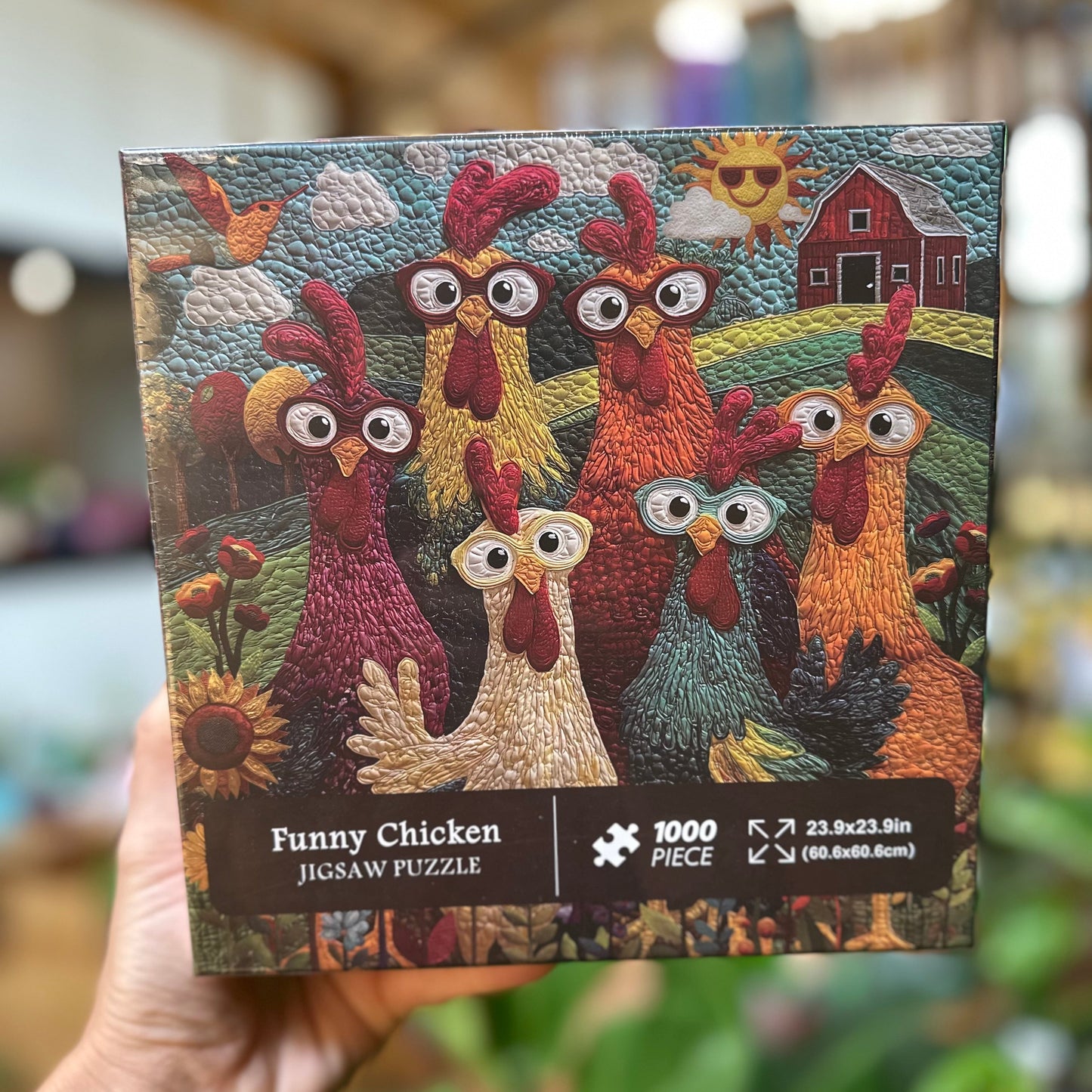 Funny Quilted Chicken Puzzle - 1000 Pieces