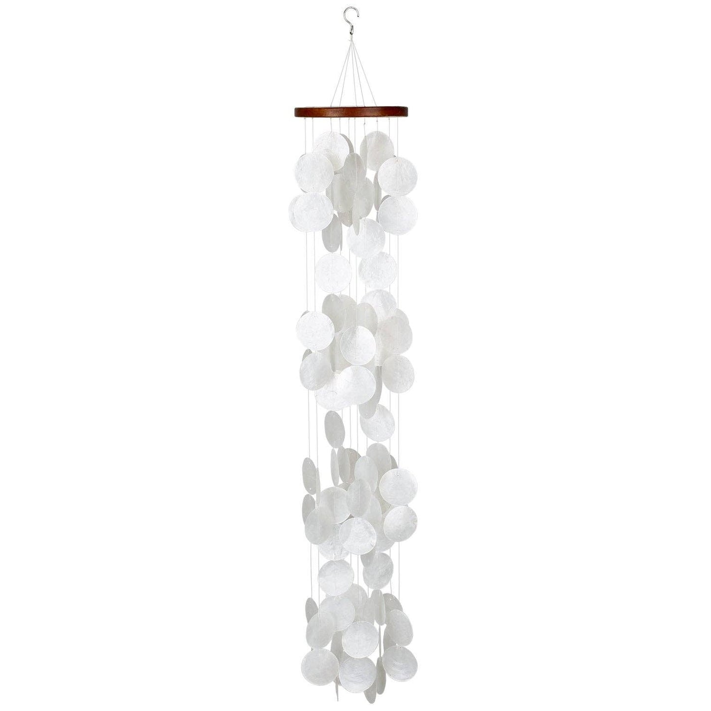 Capiz Waterfall Wind Chime- Blanca
