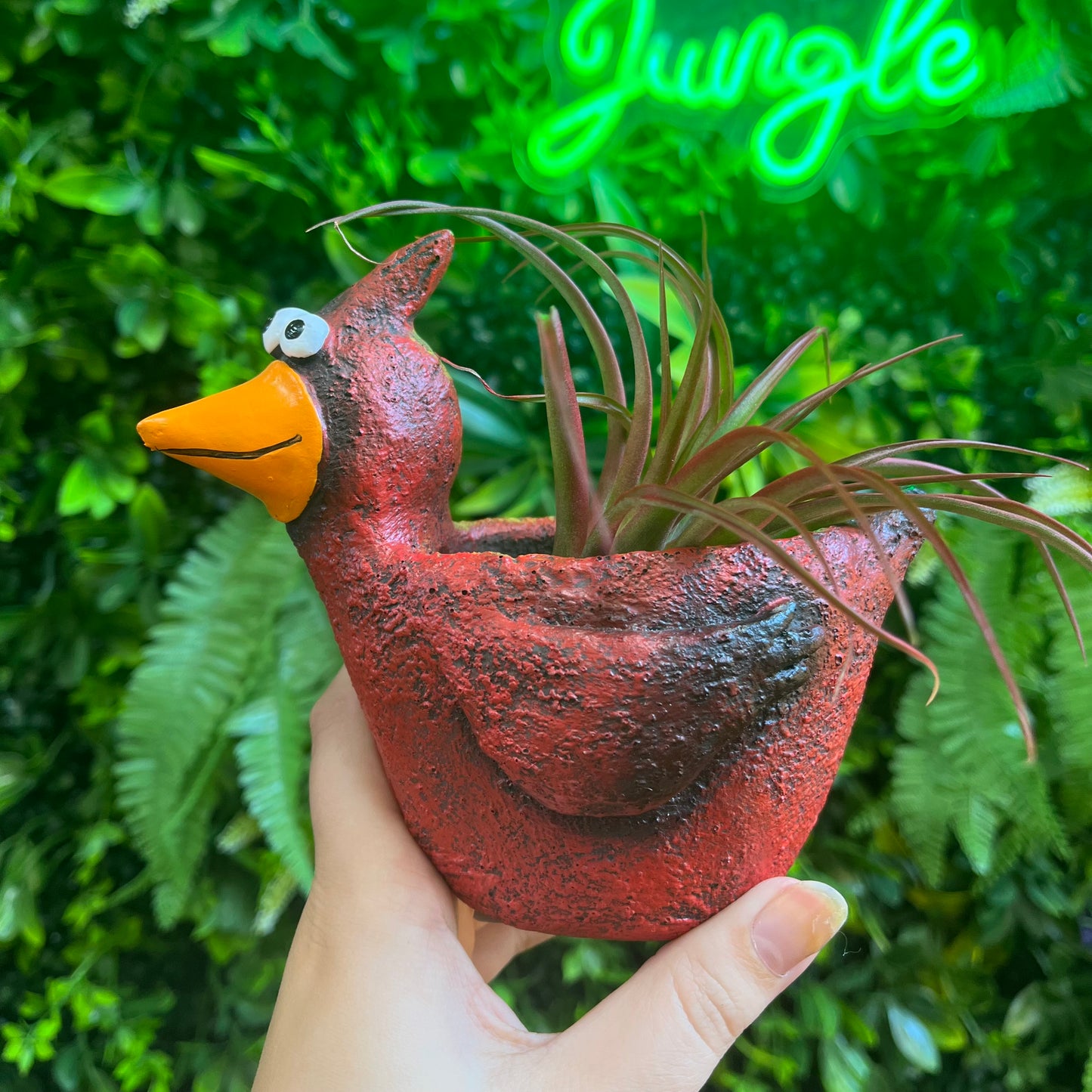 Blaze the Red Cardinal - Blobhouse Planter