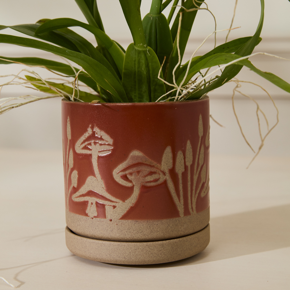 Scavenger Pot with Saucer