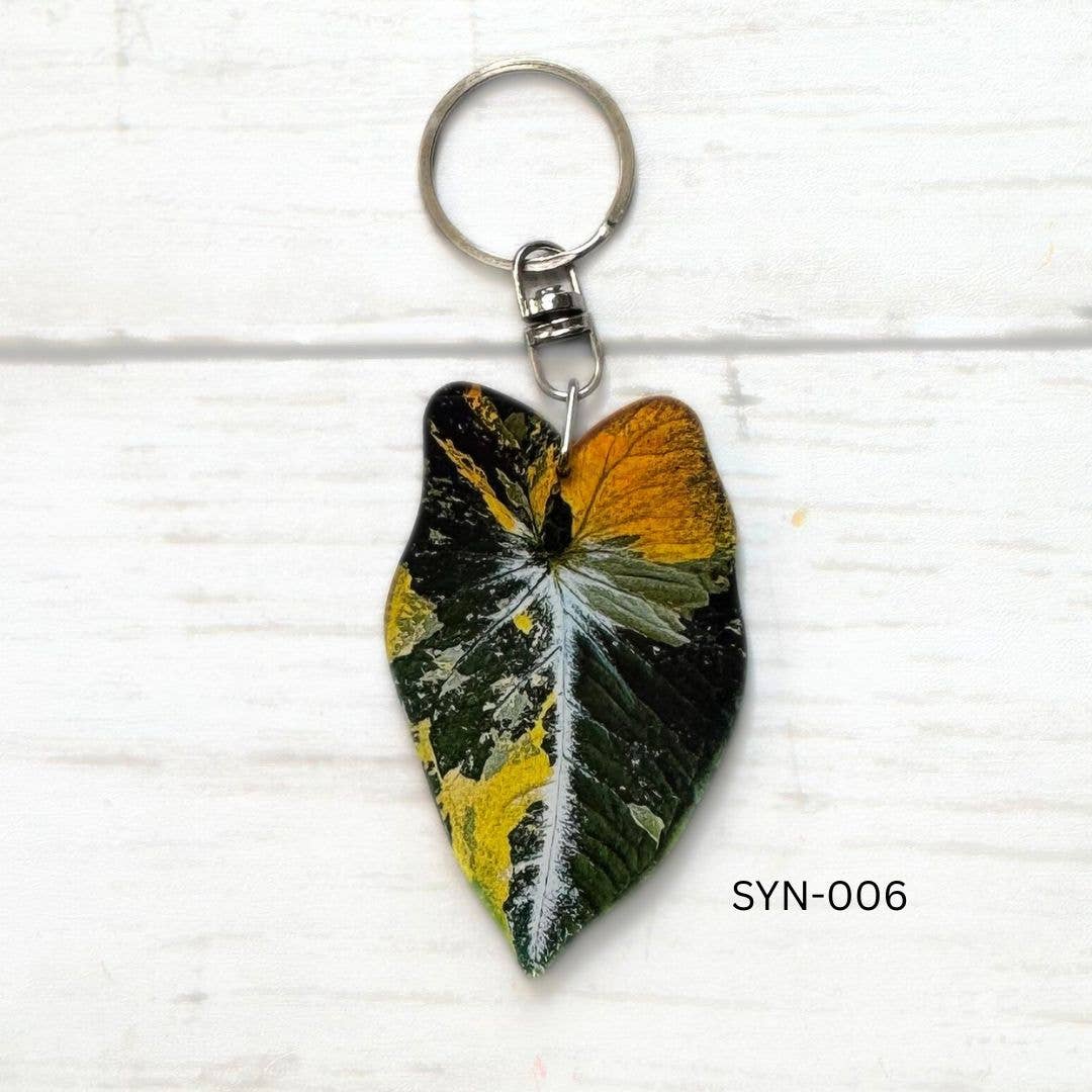 Syngonium Leaf Keychain Multiple Options