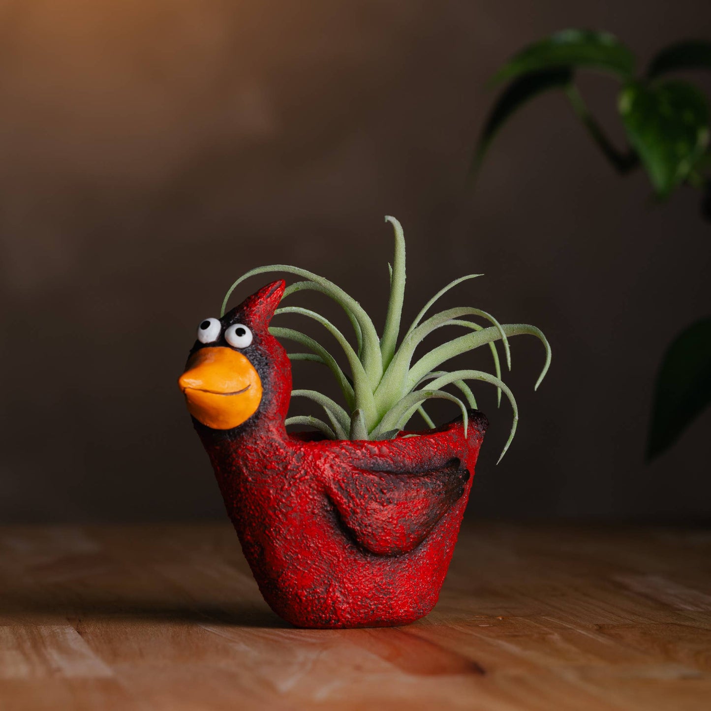 Blaze the Red Cardinal - Blobhouse Planter