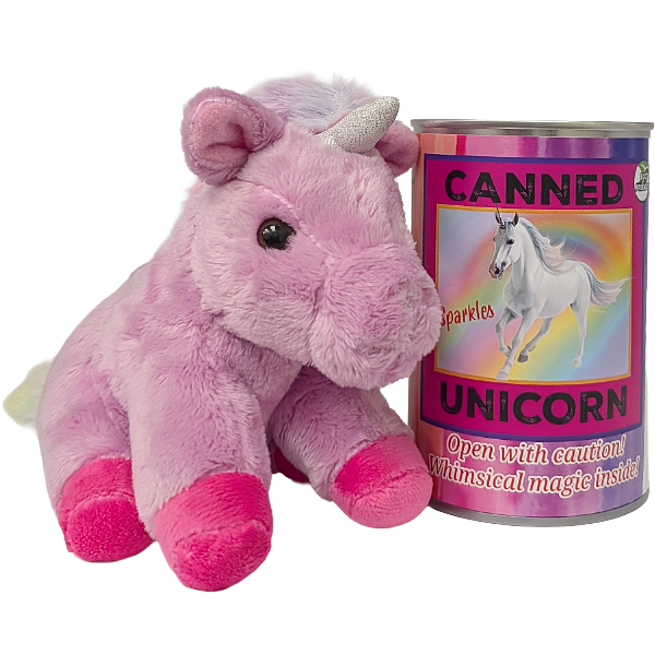 Sparkles the Canned Rainbow Unicorn Eco-Friendly Recycled