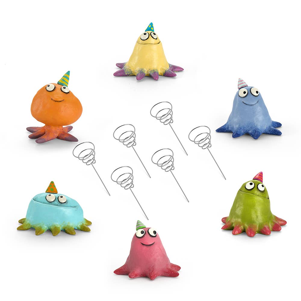 Teal Fiesta Party Blob Air Plant Holder - Blobhouse Planters