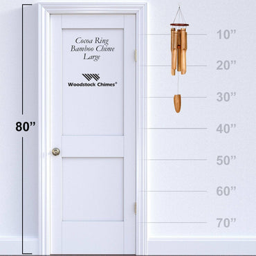 Ring Bamboo Chime - Large, Cocoa - 34"