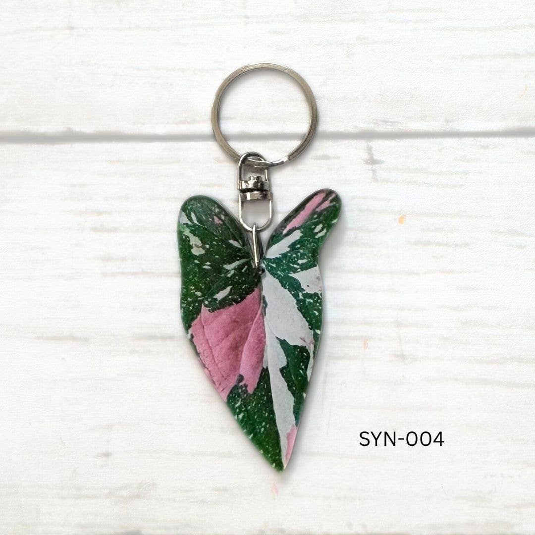 Syngonium Leaf Keychain Multiple Options