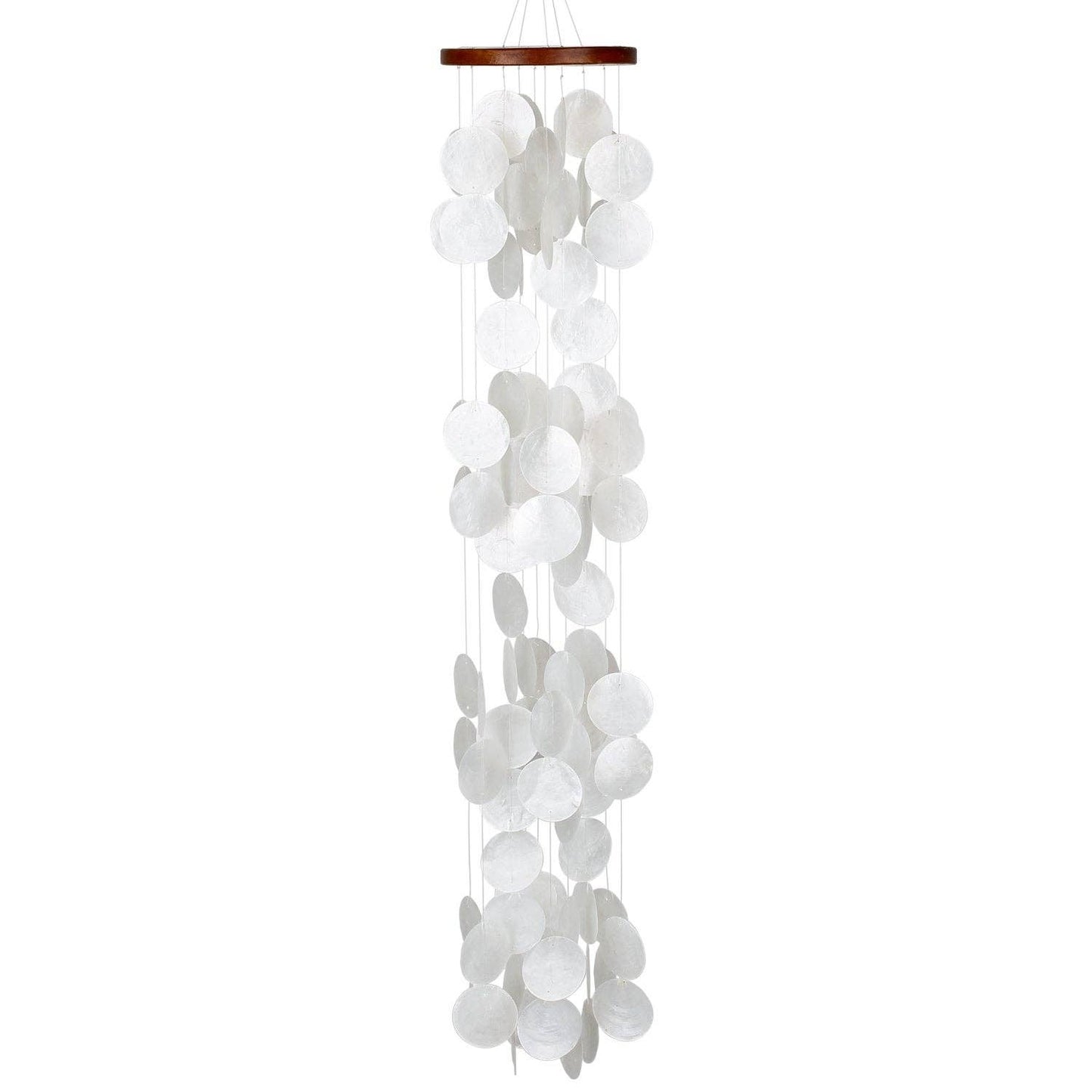 Capiz Waterfall Wind Chime- Blanca