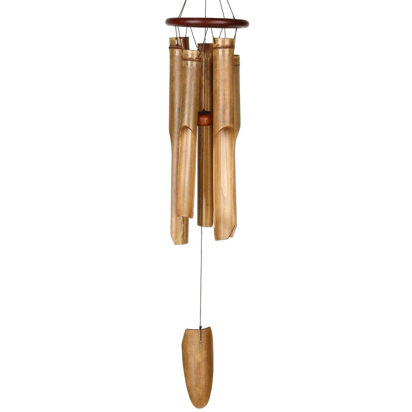 Ring Bamboo Chime - Large, Cocoa - 34"