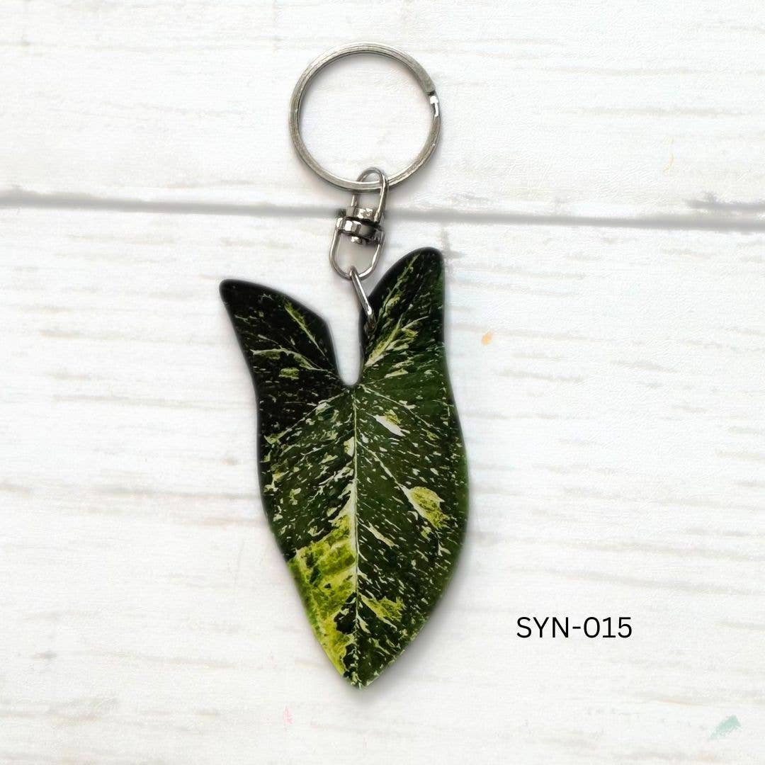 Syngonium Leaf Keychain Multiple Options