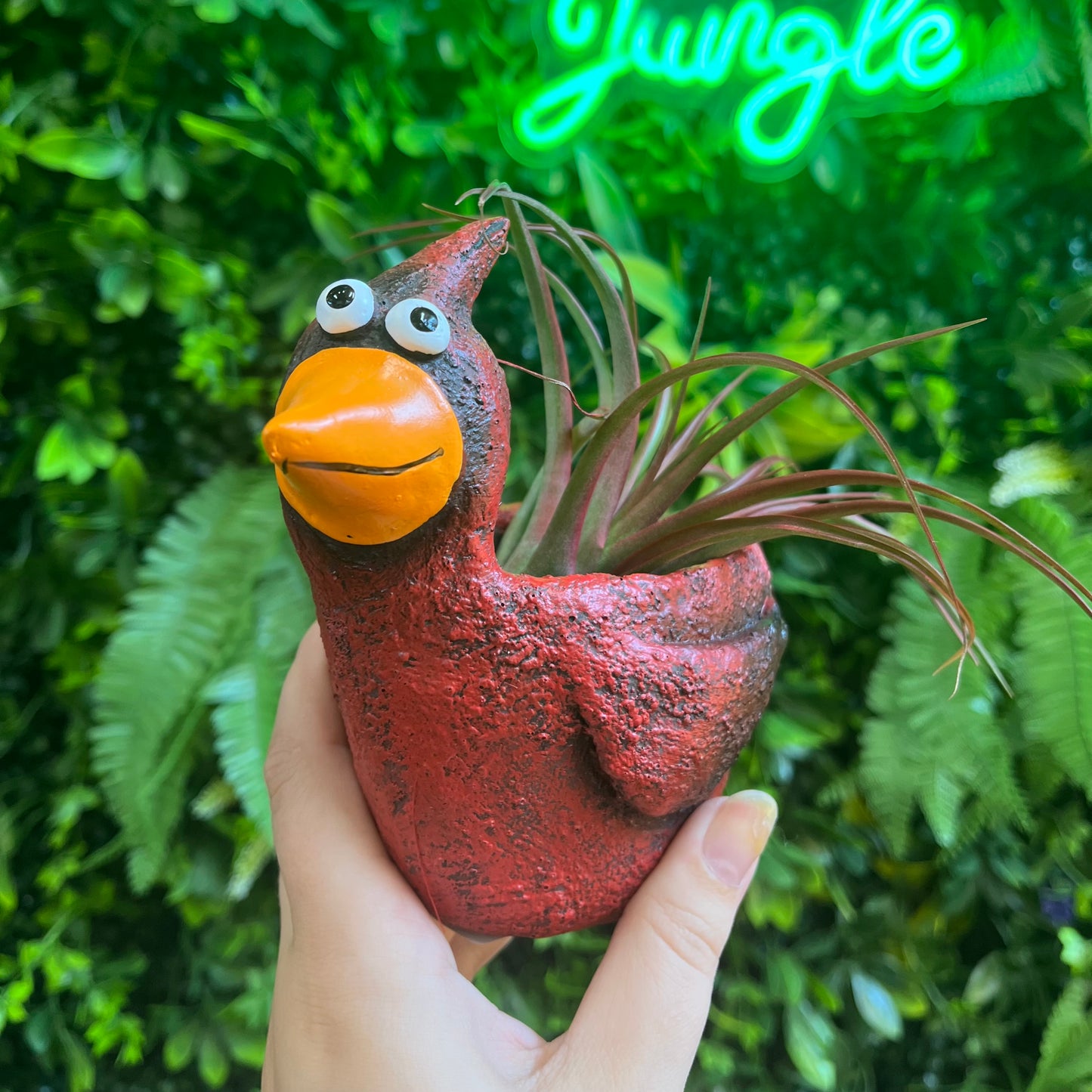 Blaze the Red Cardinal - Blobhouse Planter