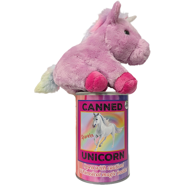 Sparkles the Canned Rainbow Unicorn Eco-Friendly Recycled