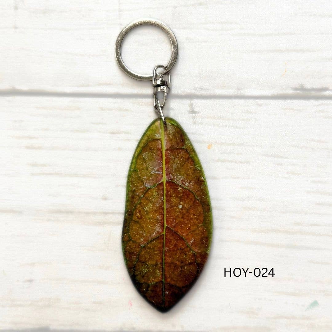 Hoya Leaf Keychain Multiple Options
