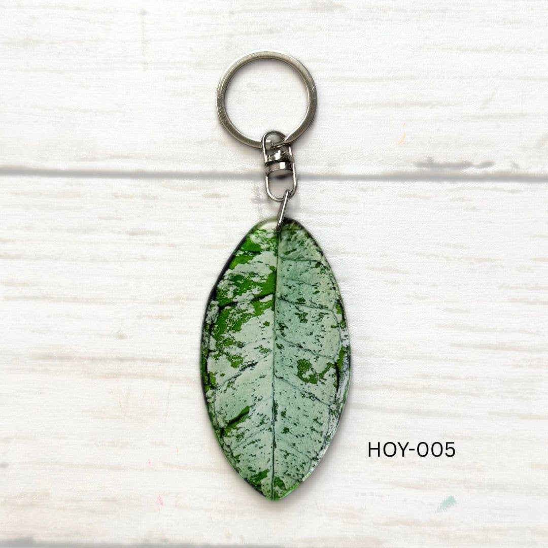 Hoya Leaf Keychain Multiple Options