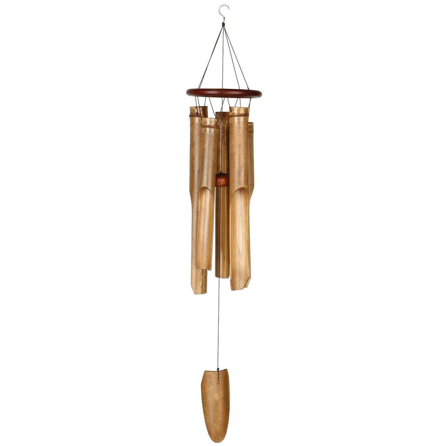 Ring Bamboo Chime - Large, Cocoa - 34"