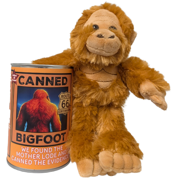Bigfoot, the Route 66 Cryptid Canned Stuffy