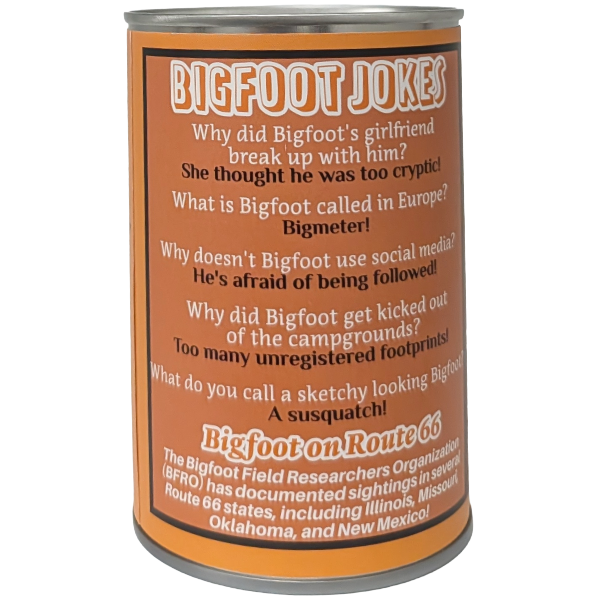 Bigfoot, the Route 66 Cryptid Canned Stuffy