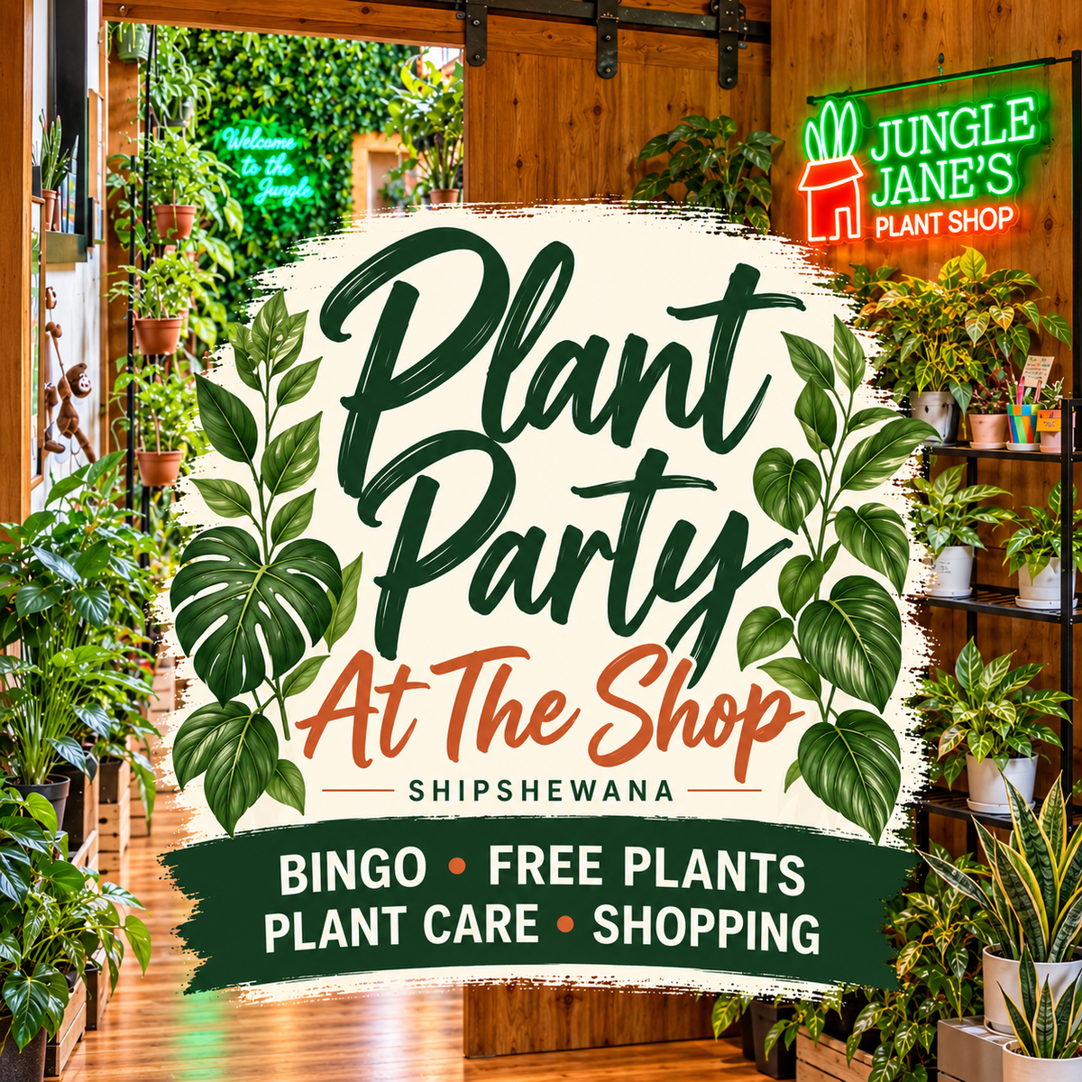 11.14.26 🌿 PLANT PARTY (Hard To Kill Edition) - Plant Bingo • FREE Plants • Plant Care • Shopping