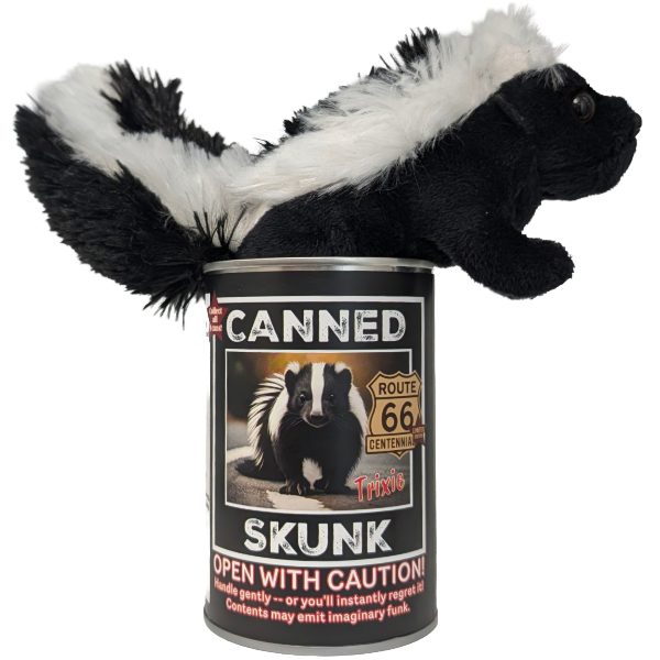 Trixie, the Route 66 Canned Skunk