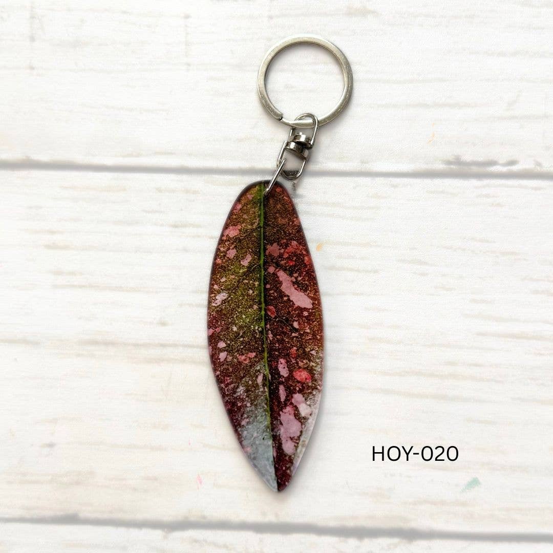 Hoya Leaf Keychain Multiple Options