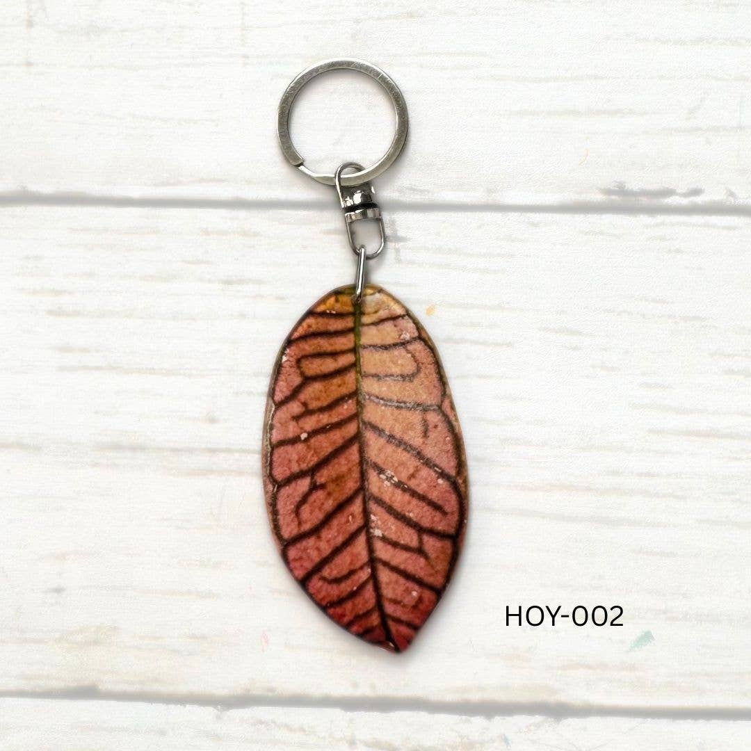 Hoya Leaf Keychain Multiple Options