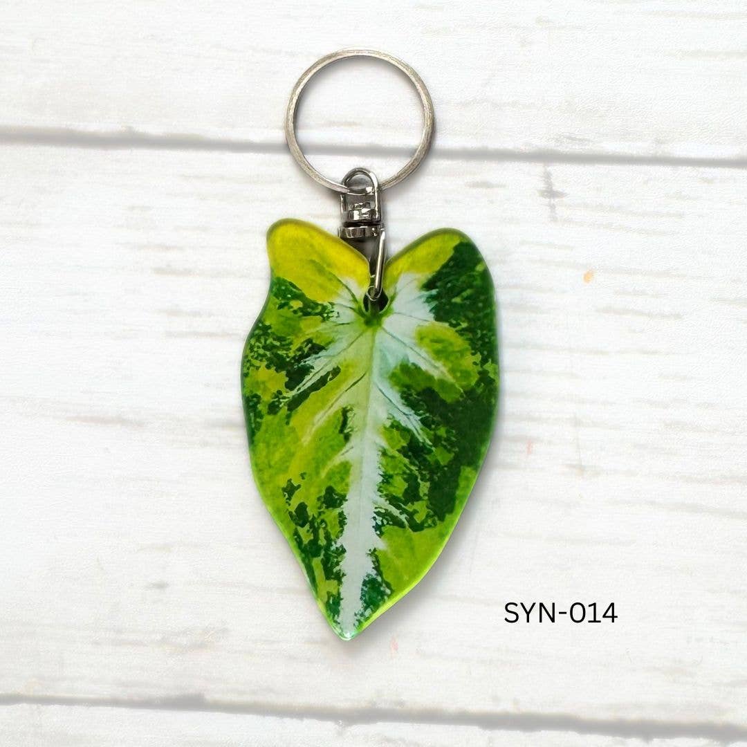 Syngonium Leaf Keychain Multiple Options