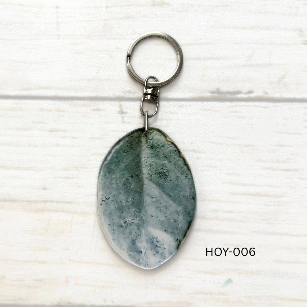 Hoya Leaf Keychain Multiple Options