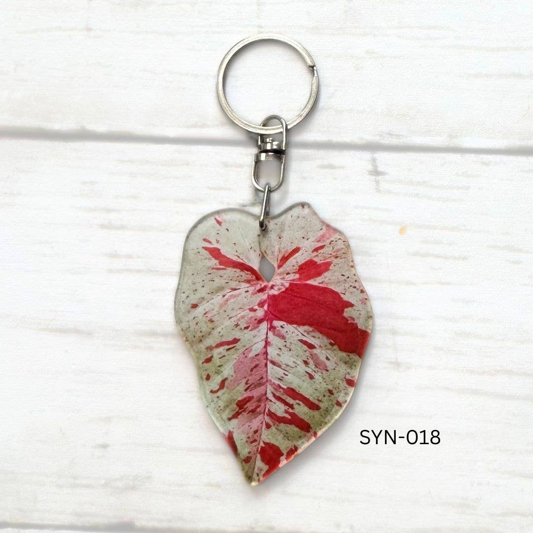 Syngonium Leaf Keychain Multiple Options