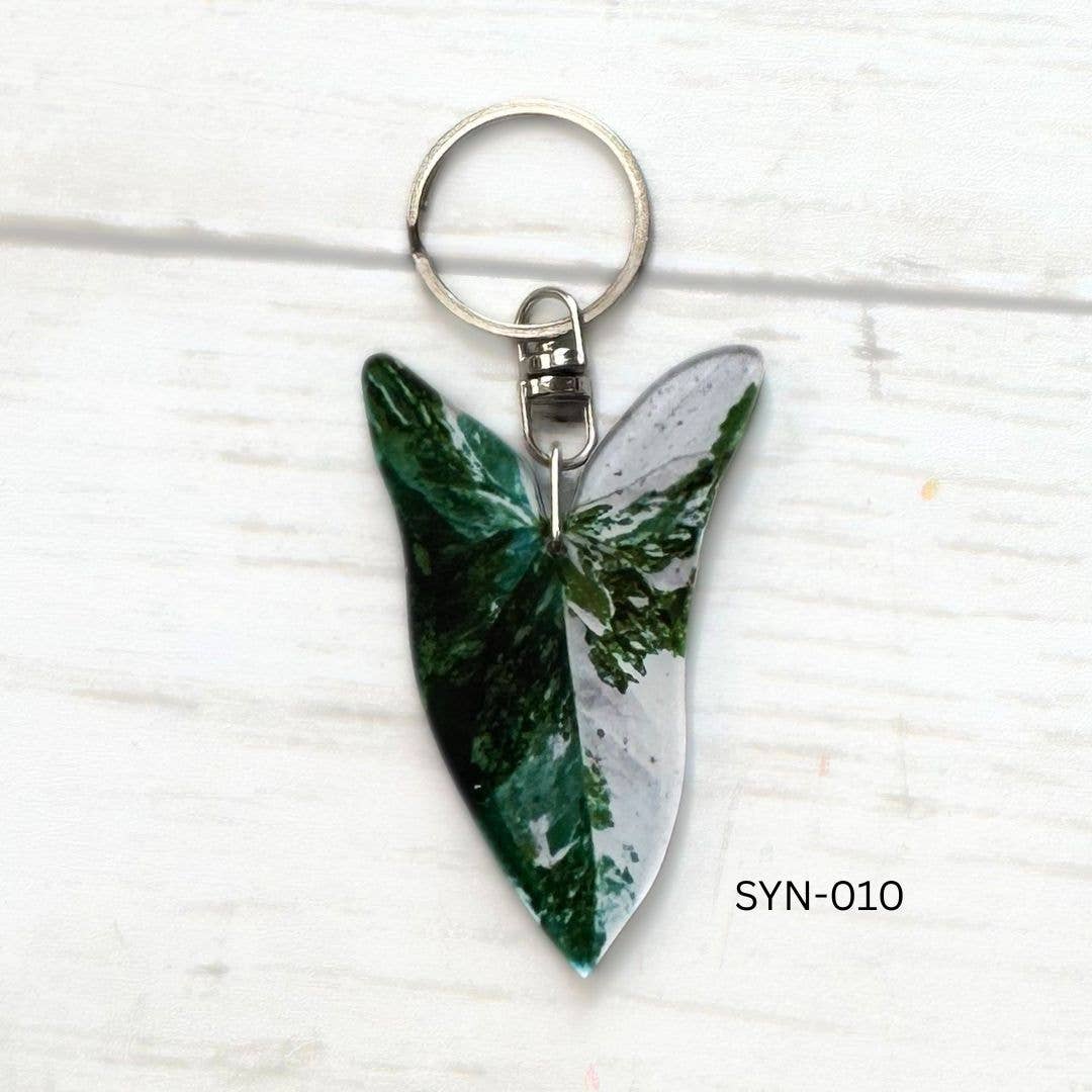 Syngonium Leaf Keychain Multiple Options