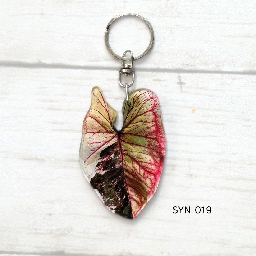 Syngonium Leaf Keychain Multiple Options