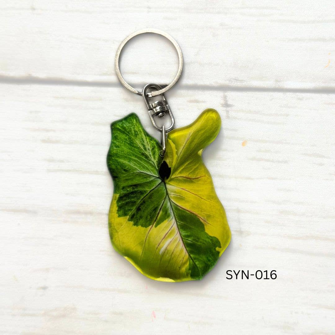 Syngonium Leaf Keychain Multiple Options