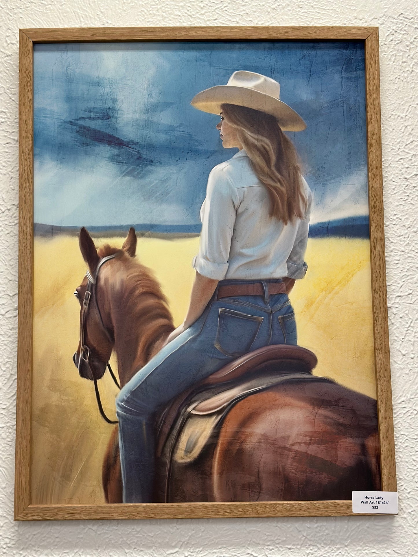 Horse Lady Wall Art 18"x24"
