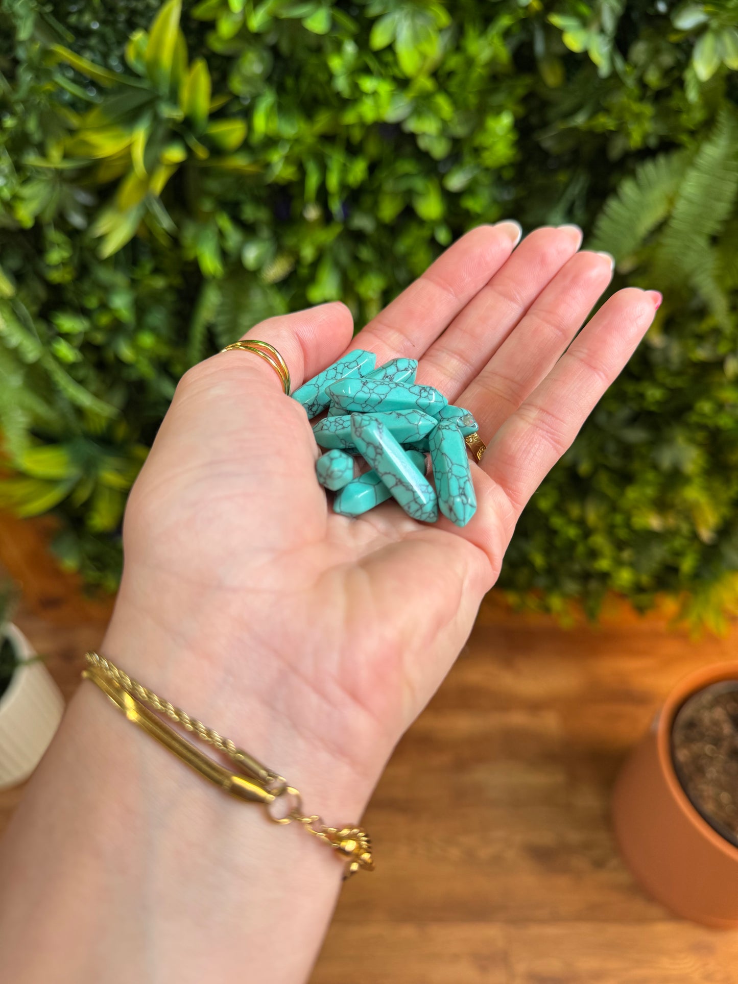 Turquoise Quartz Crystals