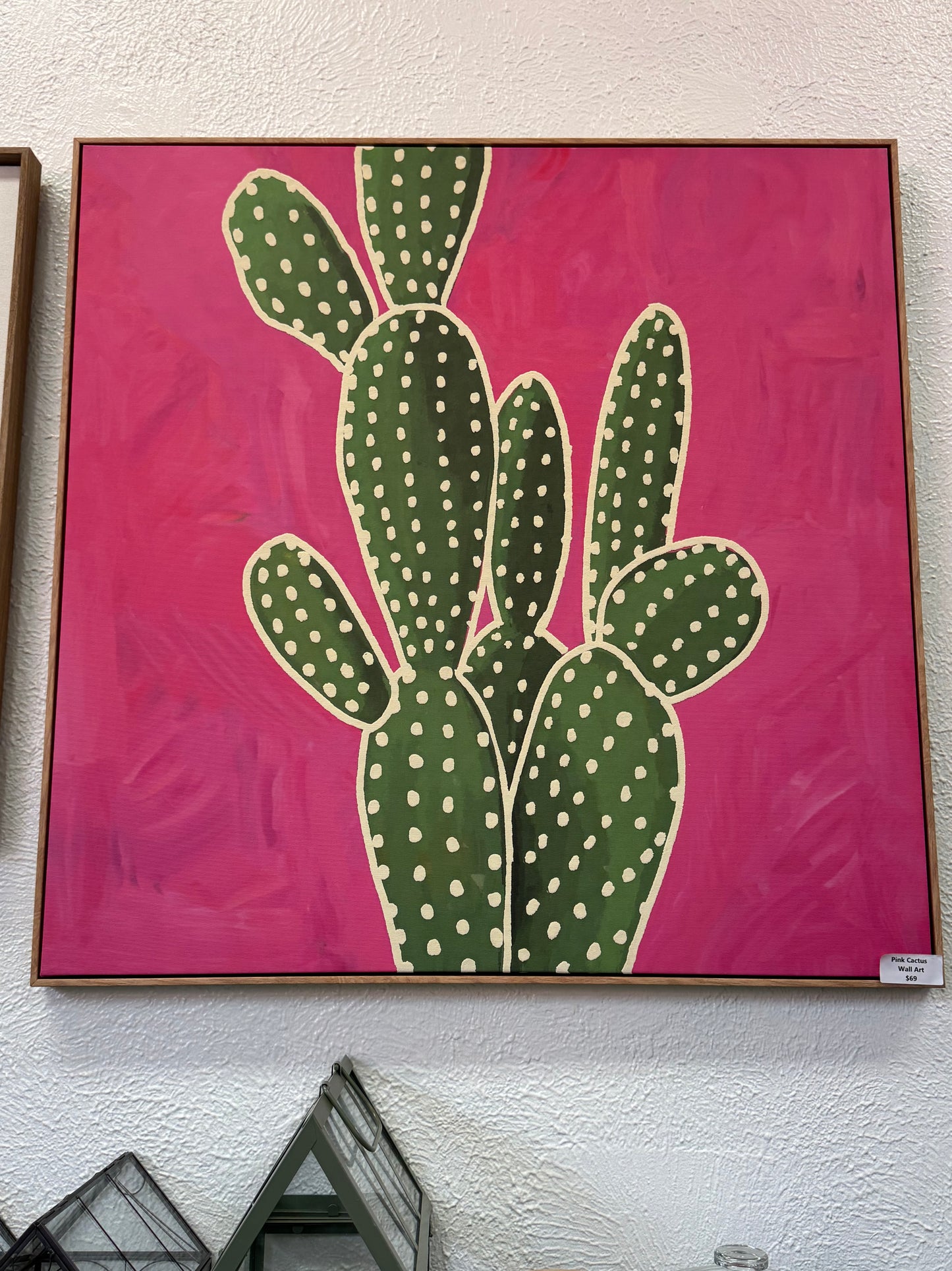 Pink Cactus Wall Art