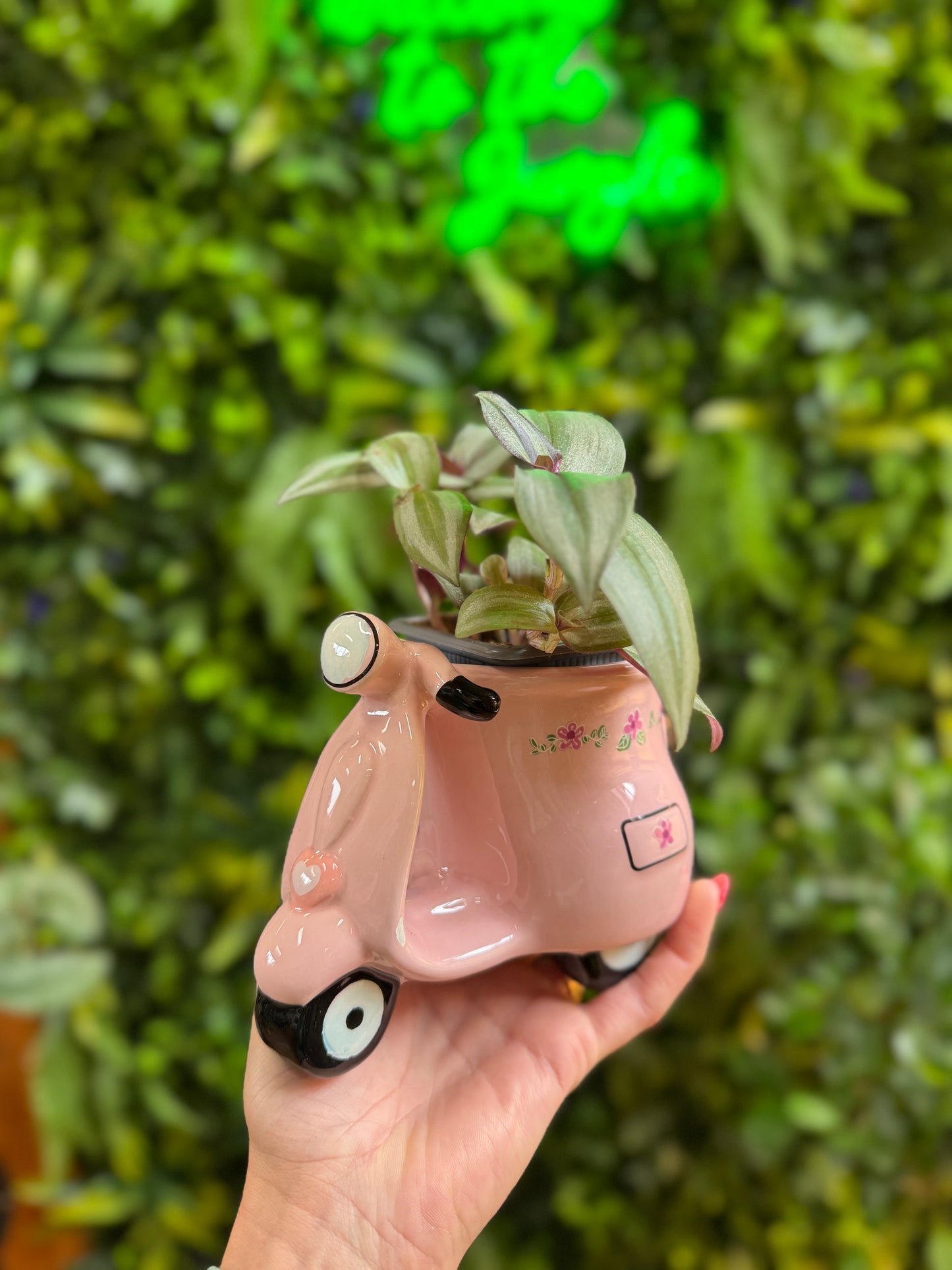 Pink Scooter Planter