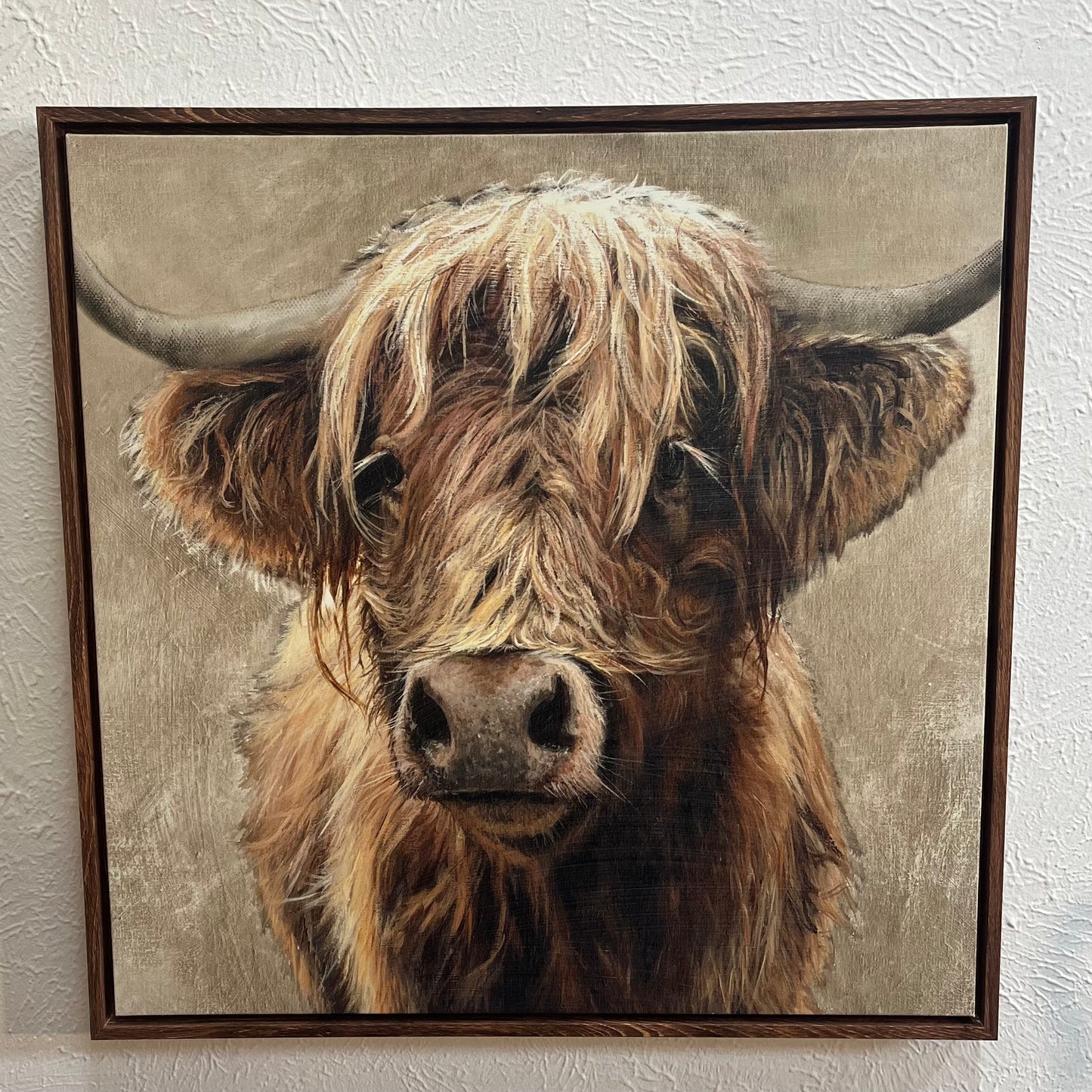 Cute AF Highland Cow Wall Art
