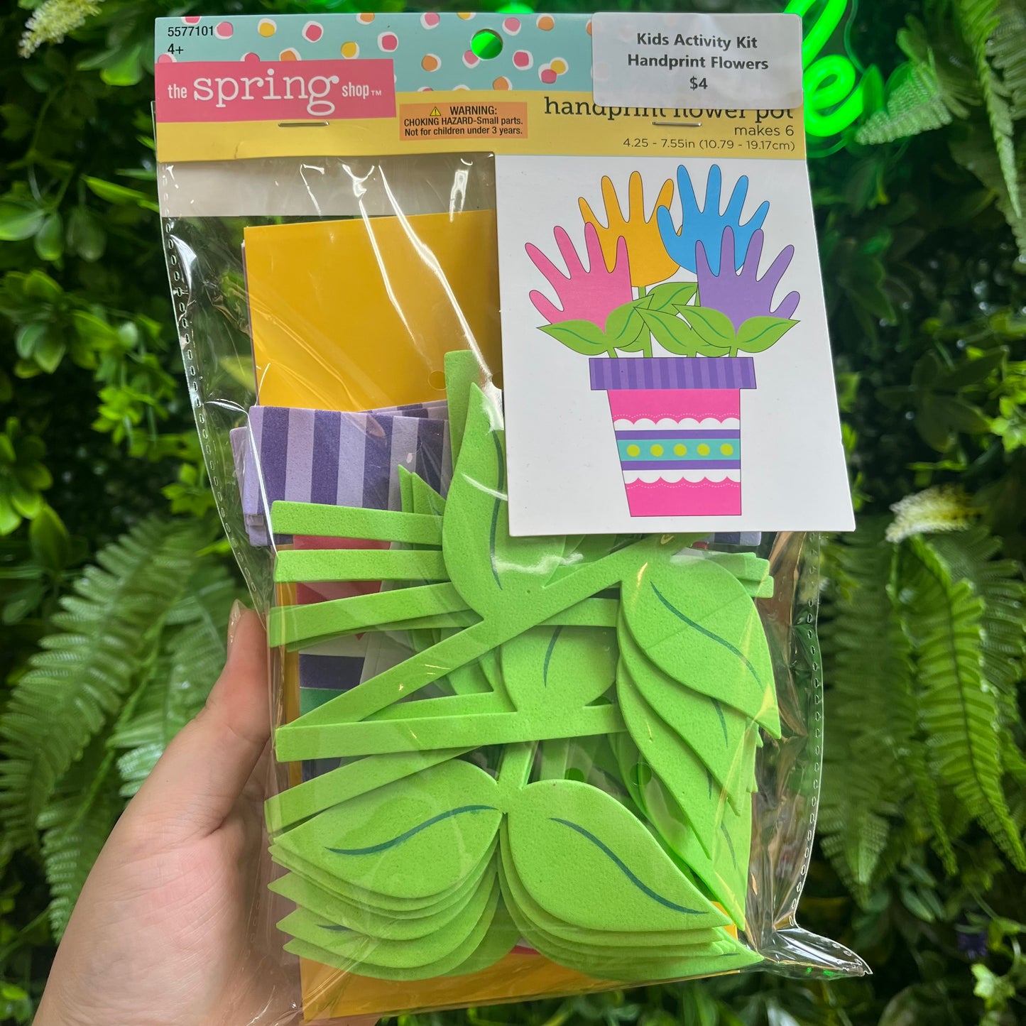 Kids Activity Kit Handprint Flowers