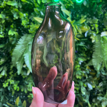 Amber Glass Propagation Vase