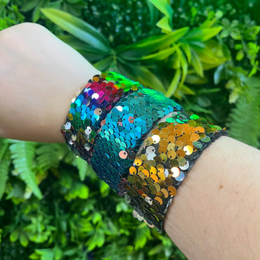 Sequin Snap Bracelets