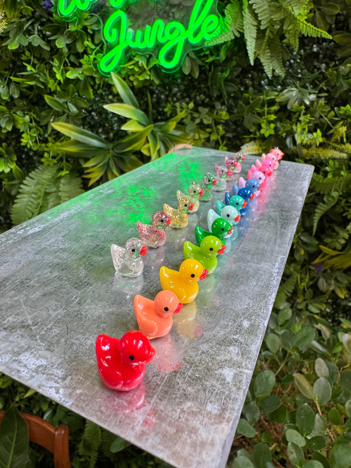 Solid And Glitter Duck Magnet - Assorted Colors