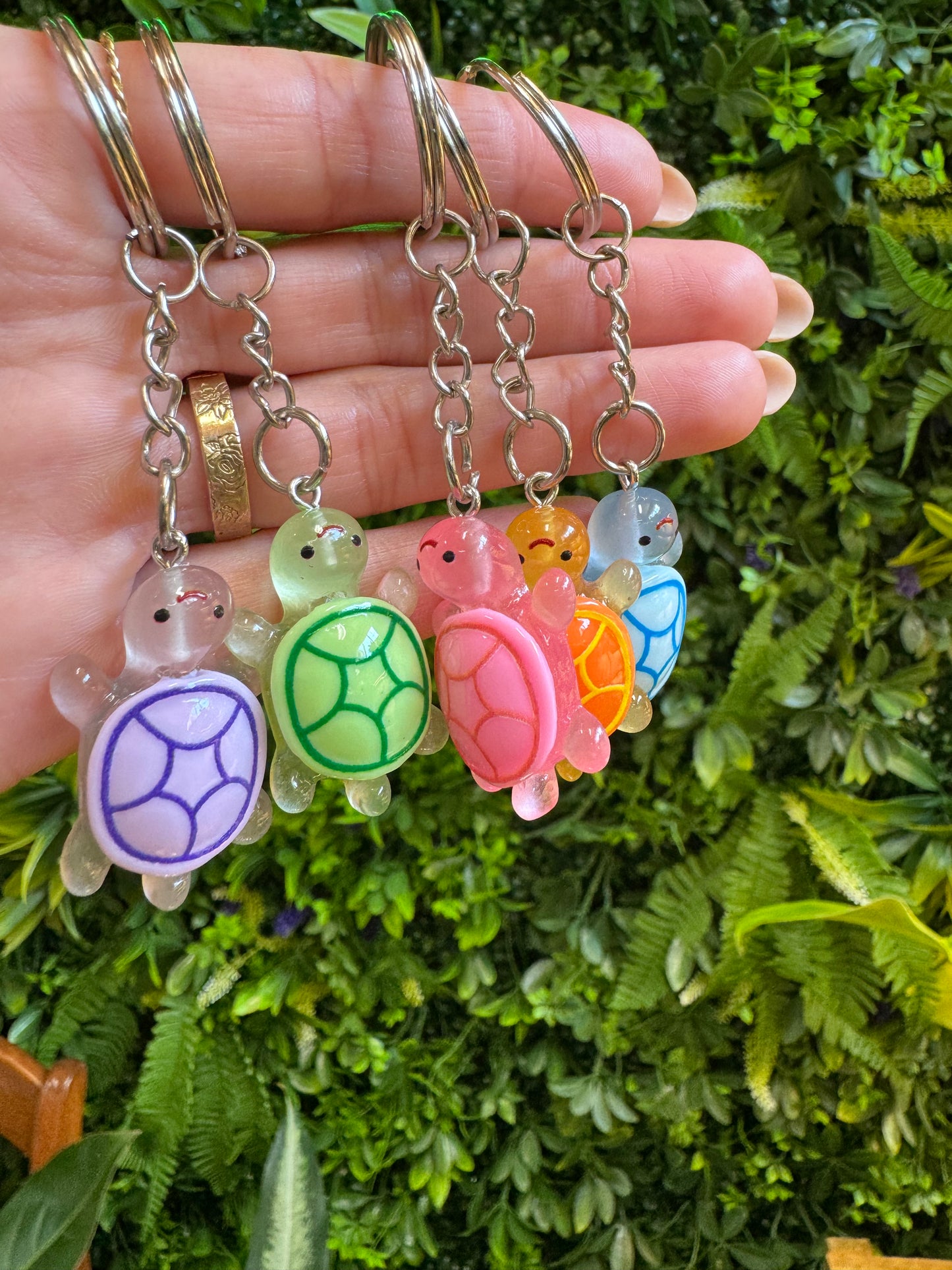 Mini Turtle Keychain Trinket