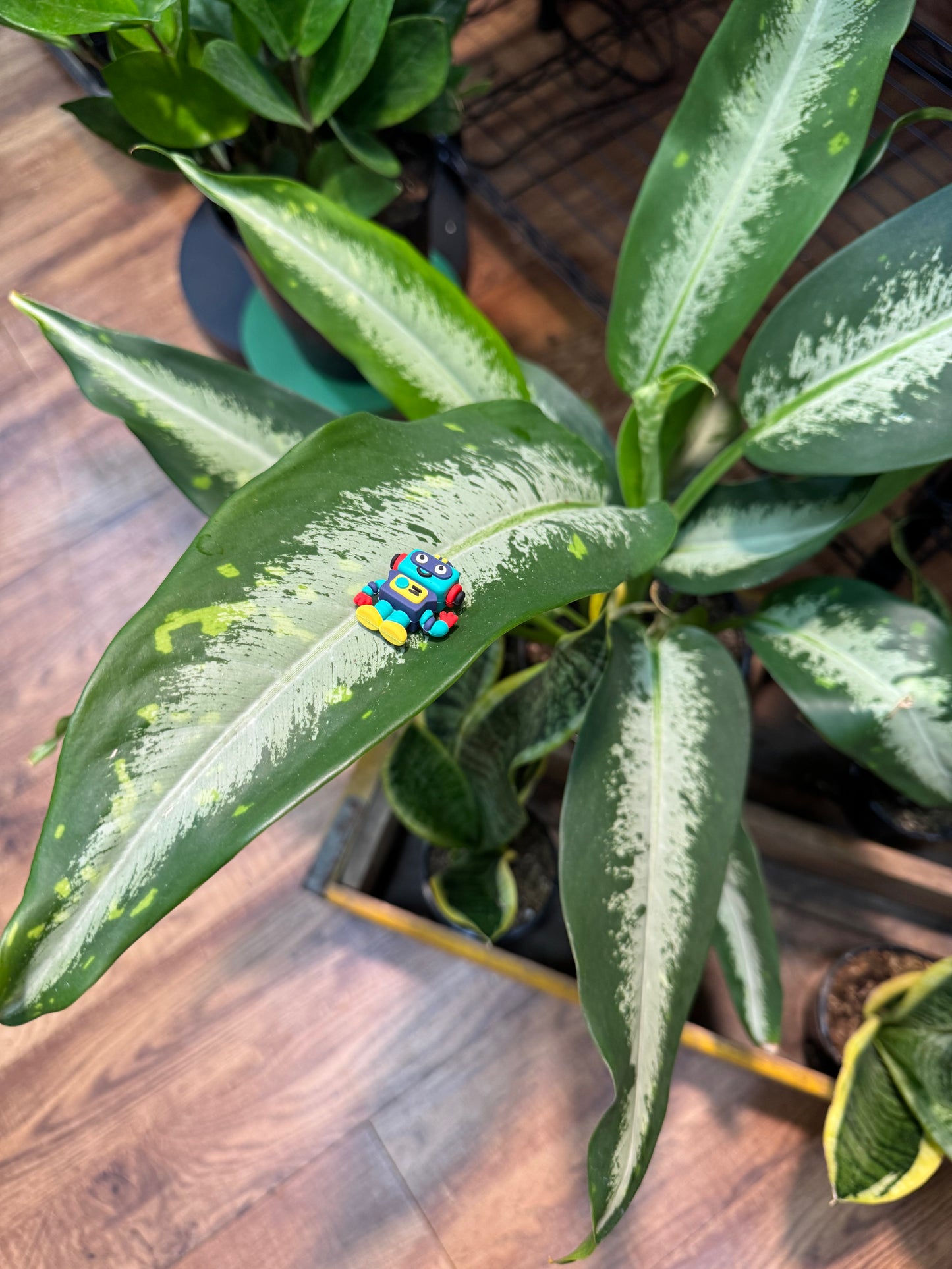 Happy Robot Plant Magnet
