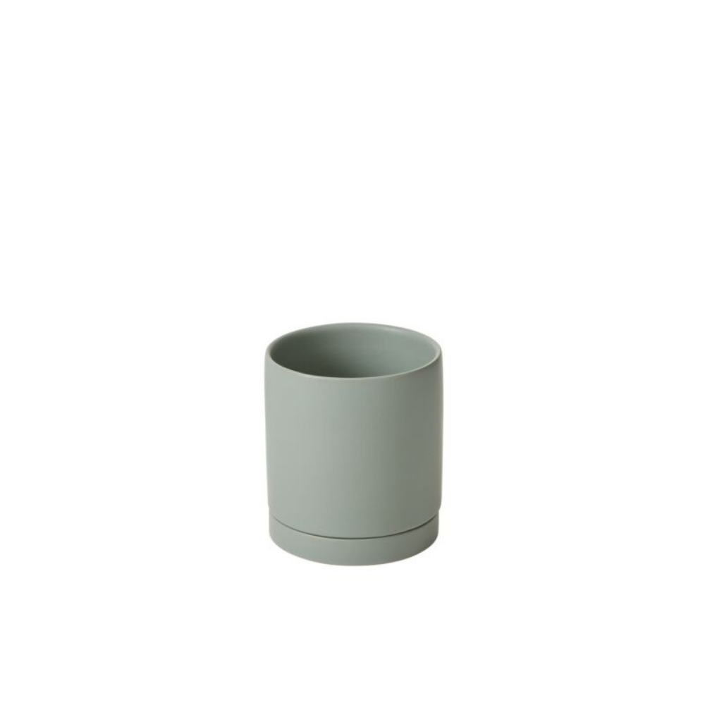 Romey Pot with Saucer -  Sage
