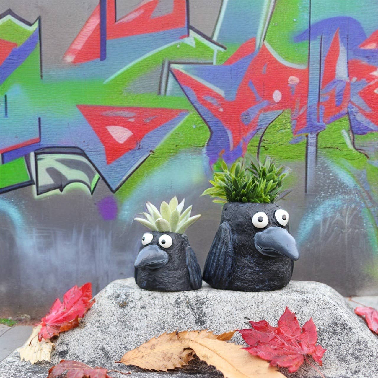 Poe the Crow - Blobhouse Planter