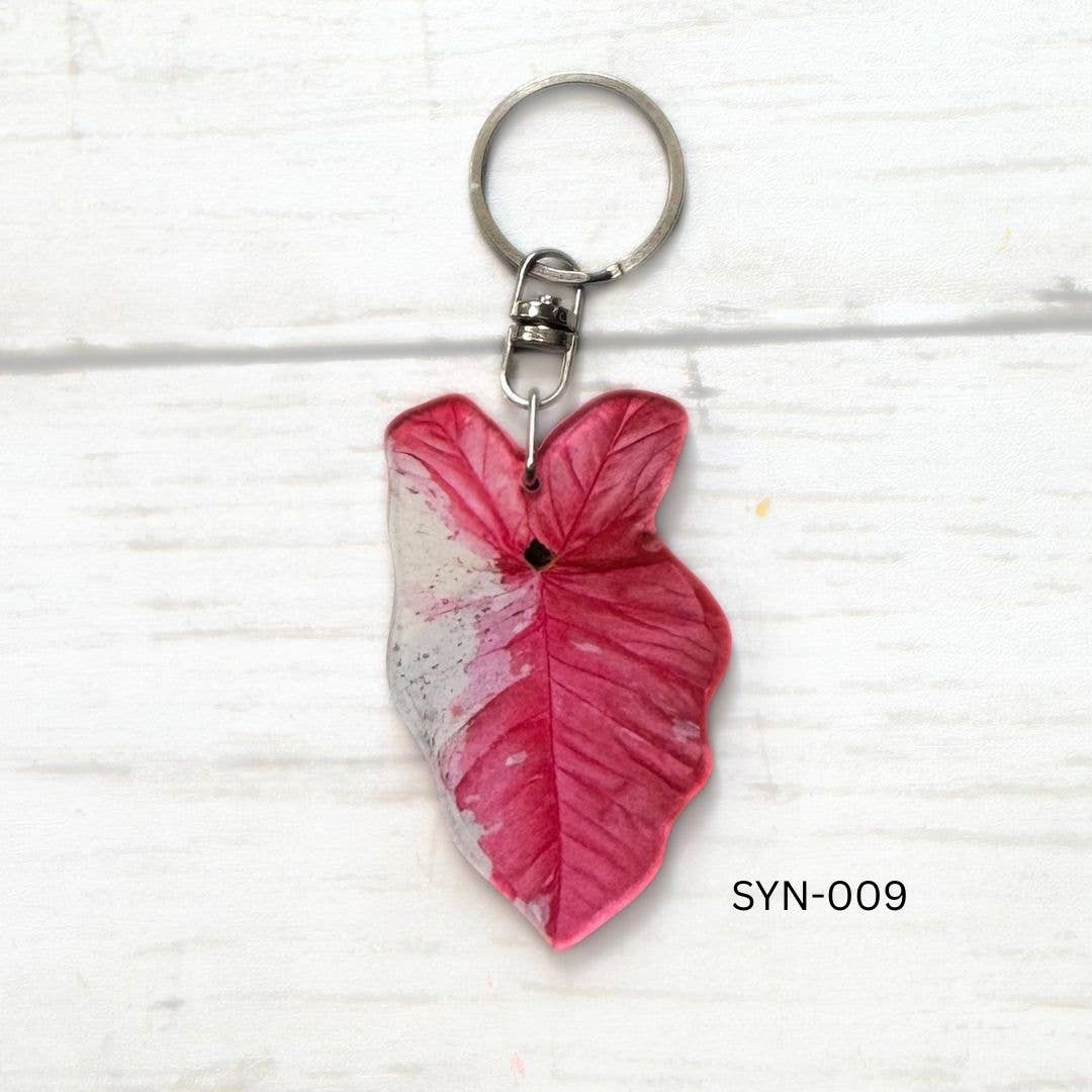 Syngonium Leaf Keychain Multiple Options