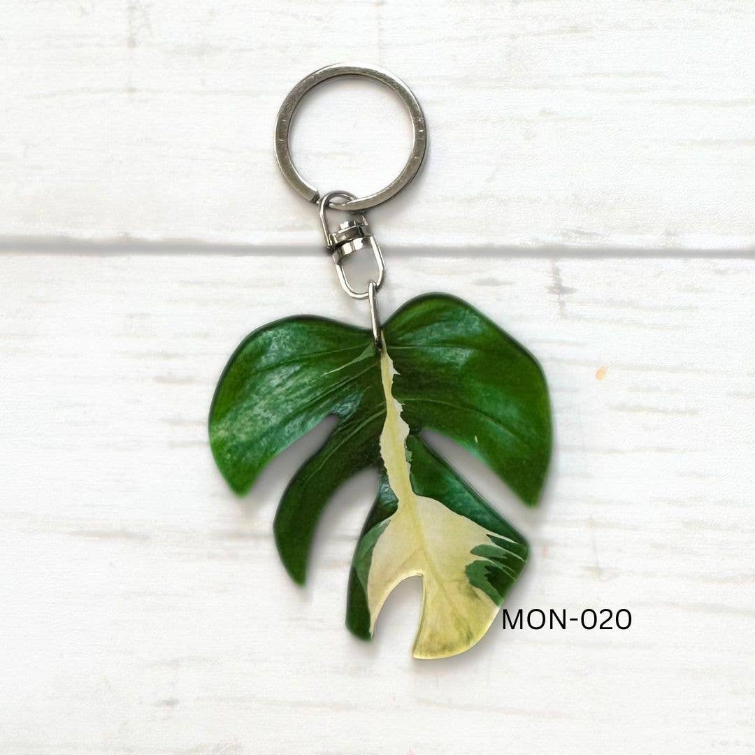 Monstera Leaf Keychain Multiple Options