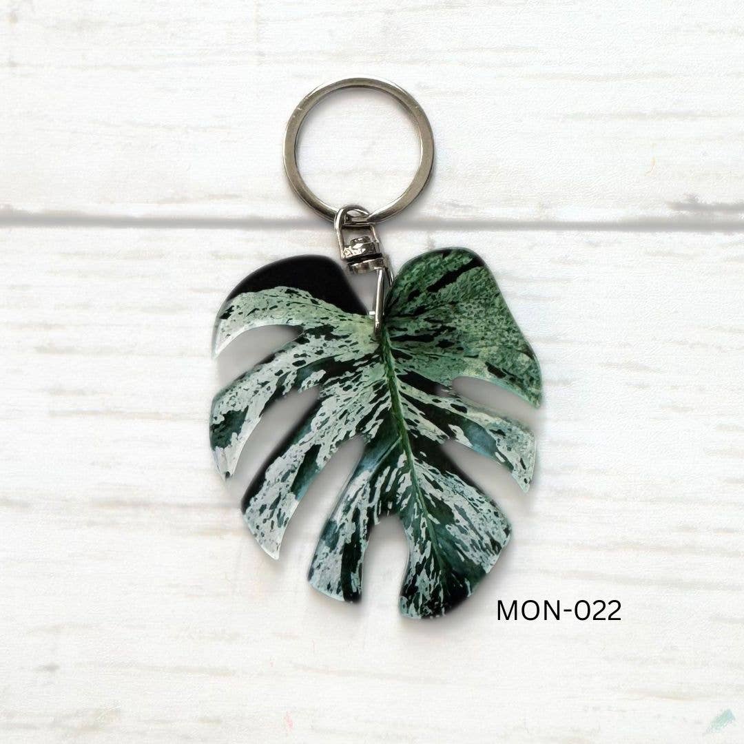 Monstera Leaf Keychain Multiple Options