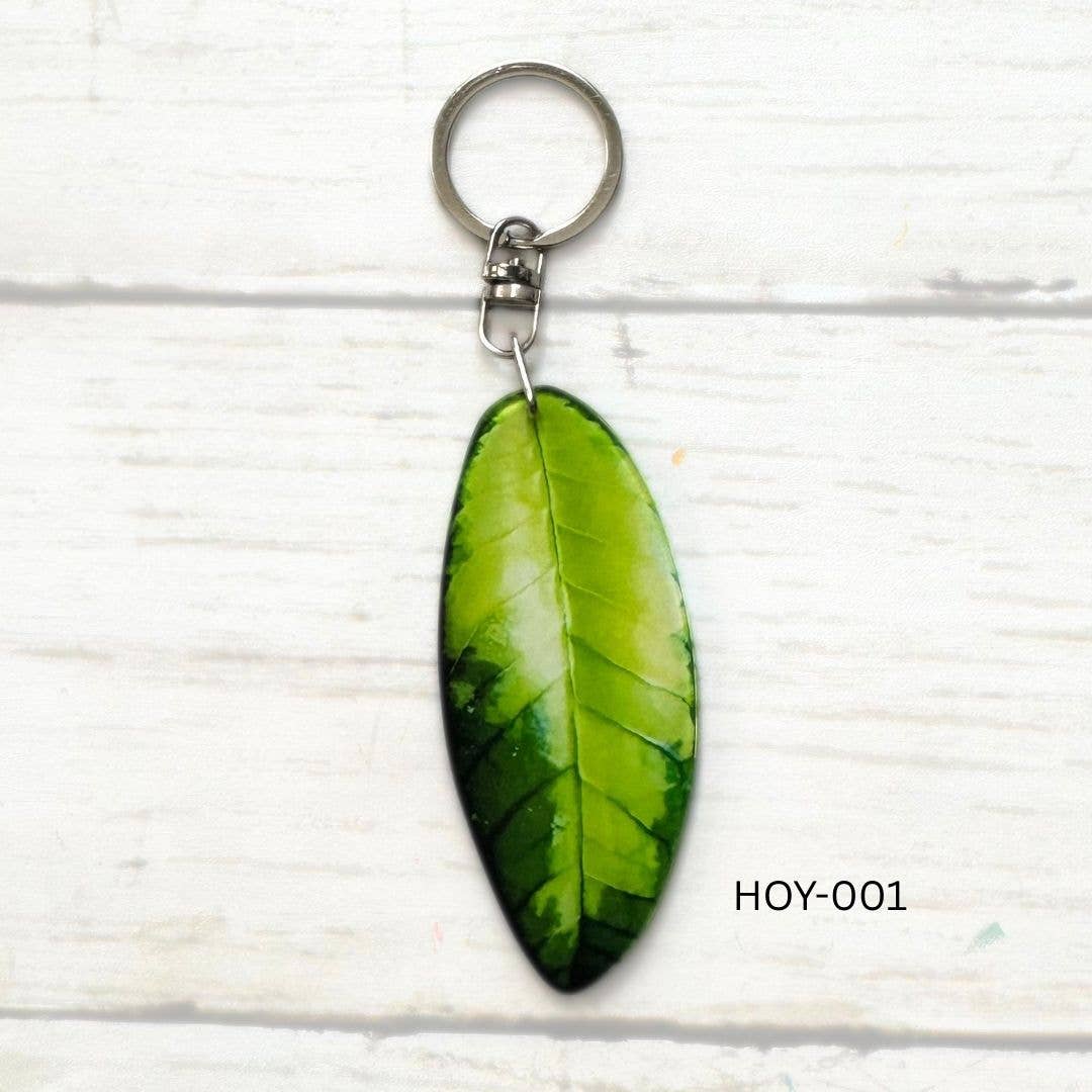 Hoya Leaf Keychain Multiple Options