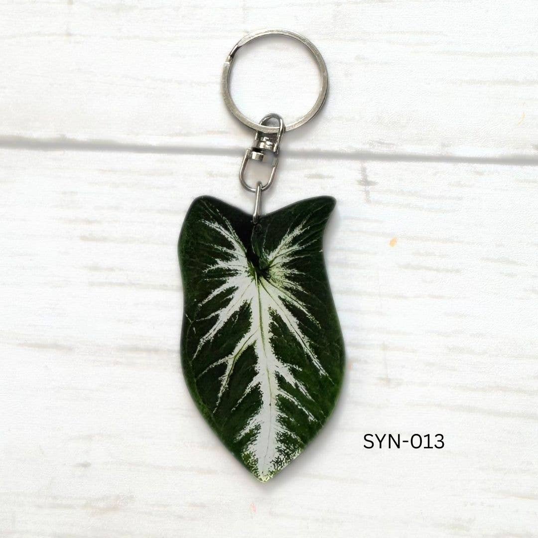 Syngonium Leaf Keychain Multiple Options